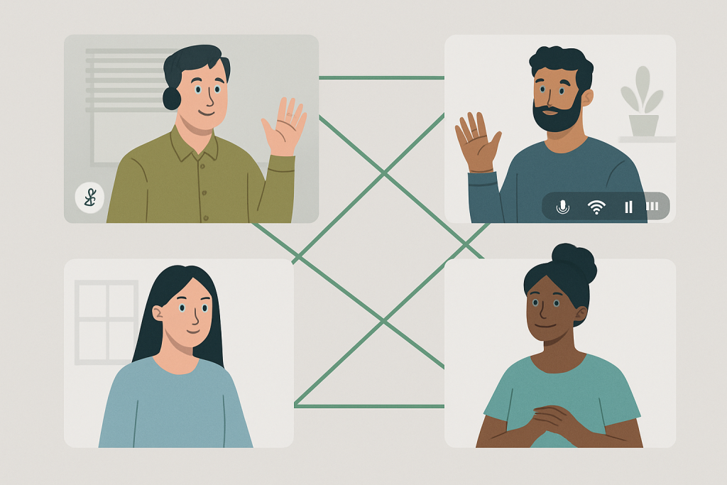 リモートワークでも積極的にアイデアを共有するチームメンバー